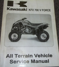 2004 Kawasaki KFX700 V FORCE ATV Service Workshop Repair Shop Manual NEW