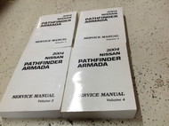 2004 Nissan Pathfinder ARMADA Service Repair Shop Workshop Manual Set OEM