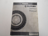 2004 Suzuki AN650 Service Repair Shop Manual WORN FACTORY OEM DEALERSHIP x