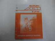 2004 Suzuki RM125 RM 125 Owners Repair Workshop Service Manual NEW