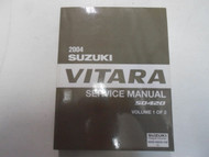 2004 SUZUKI VITARA SQ420 Shop Service Workshop Repair Manual Volume 1 of 2 OEM
