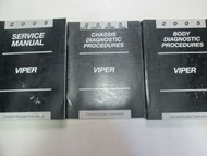 2005 DODGE VIPER Service Shop Repair Manual Set W Chassis & Body Diagnostic Proc