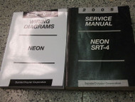 2005 Dodge Neon SRT-4 Shop Service Shop Repair Manual W Wiring Diagram EWD OEM