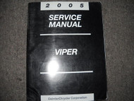 2005 DODGE VIPER Service Shop Repair Workshop Manual OEM Factory Mopar