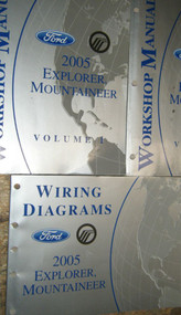 2005 Ford EXPLORER Mercury MOUNTAINEER SUV Service Shop Repair Manual Set EWD