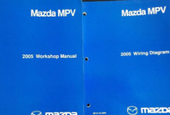 2005 Mazda MPV Van Service Repair Shop Manual SET FACTORY W Wiring Diagram OEM