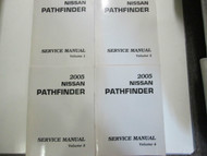 2005 Nissan Pathfinder Service Shop Repair Workshop Manual Set Factory