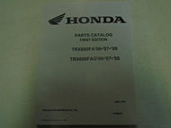 2006 2007 2008 Honda TRX680FA/FGA RINCON Parts Catalog Manual Brand New Factory