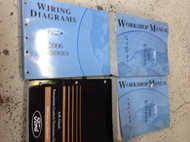 2006 FORD ECONOLINE E-SERIES VAN Shop Repair Service Manual Set Worn W EWD +