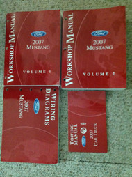 2007 Ford Mustang Service Shop Repair Manual SET W WIRING DIAGRAM BOOK + TOWING