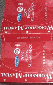 2007 Ford Fusion Lincoln MKZ Mercury Milan Service Shop Repair Manual Set 2 VOL