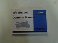2006 HONDA VTX1300 S/R VTX 1300 S R Owners Owner Operators Manual NEW