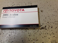 2006 TOYOTA AVALON Owners Operators Owner Manual FACTORY NEW