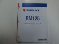 2006 Suzuki RM125 Owners Service Workshop Manual 2ND EDITION FACTORY OEM
