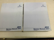 2007 Acura MDX Service Repair Shop Workshop Manual Set FACTORY OEM Book Worn