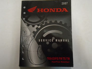 2007 Honda TRX420FE FM TE TM Fourtrax Rancher Service Manual Factory OEM Book