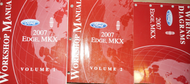 2007 Ford Edge Lincoln MKX Service Shop Workshop Repair Manual Set OEM W EWD