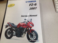 2007 Yamaha FZ6 FZ-6 Workshop Repair Shop Service Manual FACTORY NEW