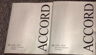 2008 2009 2010 Honda ACCORD Service Shop Repair Workshop Manual Set 2 Volume OEM
