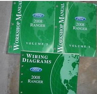 2008 FORD RANGER TRUCK Service Shop Repair Manual Set W WIRING DIAGRAMS EWD OEM