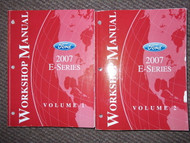 2007 Ford Econoline E-Series E150 250 350 Van Service Shop Repair Manual Set OEM