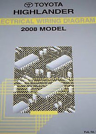 2008 Toyota HIGHLANDER Electrical Wiring Diagram Troubleshooting Manual EWD OEM
