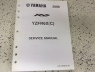 2008 Yamaha R6 R 6 YZFR6X C MOTORCYCLE Service Shop Repair Manual NEW FACTORY x