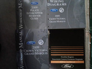 2009 Ford Crown Victoria & Mercury Grand Marquis Shop Service Manual Set Police