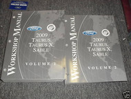 2009 Ford Taurus Taurus X Mercury Sable Service Shop Repair Workshop Manual Set