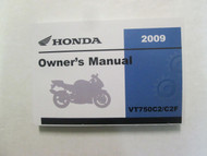 2009 Honda VT750C2 Shadow Spirit 750 Owners Operators Owner Manual NEW