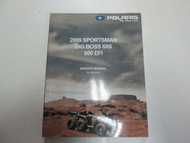 2009 Polaris SPORTSMAN BIG BOSS 6x6 800 EFI ATV Service Manual MINOR WEAR OEM 09