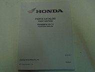 2010 2011 Honda TRX680FA Fourtrax Rincon Parts Catalog Manual Brand New Factory