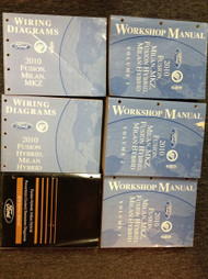 2010 Ford Fusion Lincoln MKZ Milan Hybrid Service Shop Repair Manual Set OEM wor