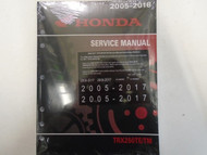 2011 2012 2013 2016 2017 2018 Honda TRX250TE/TM Recon Service Shop Repair Manual