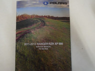 2011 2012 Polaris Ranger RZR XP 900 Service Shop Repair Workshop Manual NEW