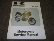 2007 2008 Kawasaki VERSYS MOTORCYCLE Service Repair Shop Manual OEM BOOK 2007 08