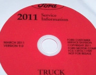 2011 FORD F150 F-150 TRUCK Service Shop Repair Information Manual CD NEW