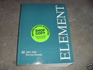 2007 2008 Honda Element Service Shop Repair Manual OEM FACTORY HONDA