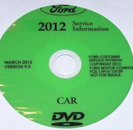 2012 FORD FOCUS MODELS Service Shop Repair Information Workshop Manual CD NEW