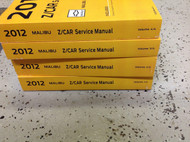 2012 GM Chevrolet Chevy MALIBU Service Shop Repair Manual Set FACTORY NEW 2012