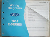 2014 FORD E SERIES ECONOLINE Electrical Wiring Diagram Manual OEM 2014 DAMAGED