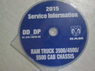 2015 Dodge RAM TRUCK 3500 4500 5500 Cab Chass Service Information Repair Manual