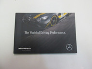 2016 Mercedes Benz AMG The World of Driving Performance Sales Brochure Manual 16