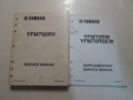 2006 Yamaha YFM700R YFM70RW RSEW Service Manual 2 VOLUME SET FACTORY OEM BOOK 06