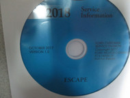 2018 Ford ESCAPE Service Shop Repair Workshop Manual CD New