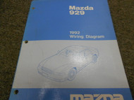992 Mazda 929 Electrical Wiring Diagram Service Repair Manual OEM 92