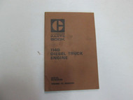 Caterpillar 1140 Diesel Truck Engine Parts Book Manual FORM UEG0202S STAINS OEM