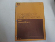 Caterpillar 3208 Industrial Engine Operation & Maintenance Manual STAINED OEM