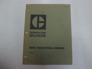 Caterpillar 3208 Industrial Engine Operation Guide Manual STAINS FACTORY 90N1-UP