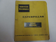 Caterpillar D343 Engine Service Repair Manual BINDER STAINS WORN FACTORY OEM